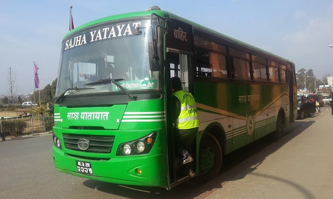 नया साझा बसमा सरर काठमाण्डौ दशैपछि घुमौँला