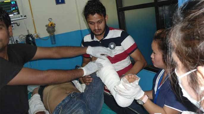 मकवानपुरको हेटौँडा १३ बेलडाँडामा बस दुर्घट्ना, ३ जनाको मृत्यु,५० भन्दा बढी घाइते