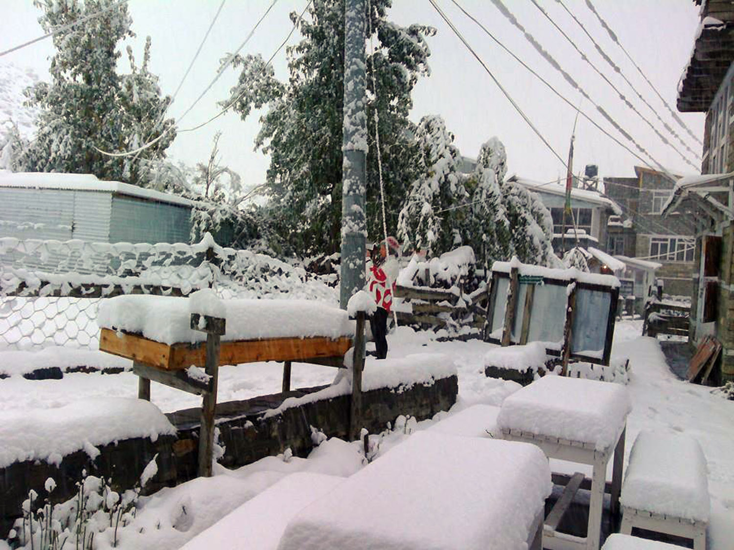 सोलुखुम्बुमा हिमपात, खुम्जुङको तापक्रम माइनस ११ डिग्री